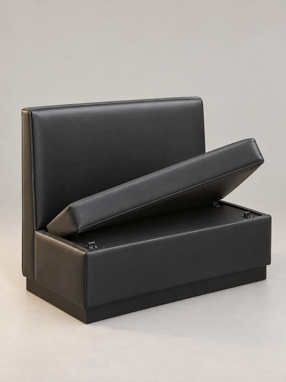 Lift-Seat Storage Booth