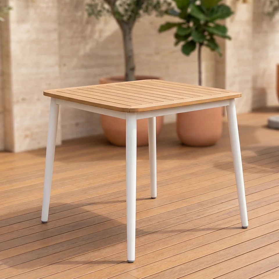 Slat-Top Patio Table view 2