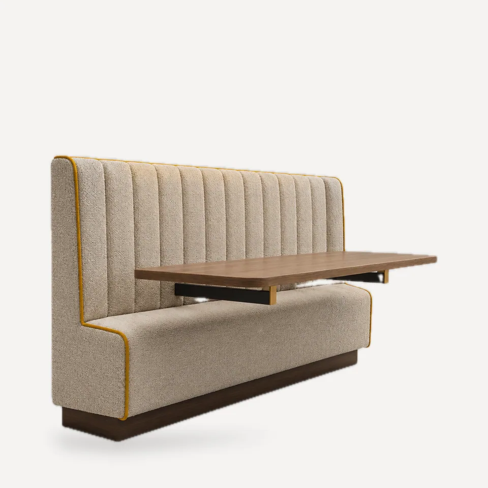 Zero-Leg Cantilever Booth